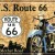 Placa metalica - Route 66 - Blue Motor - 10x14 cm